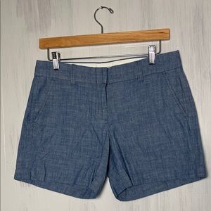 J. Crew Blue Cotton‎ Chino Shorts Size 2